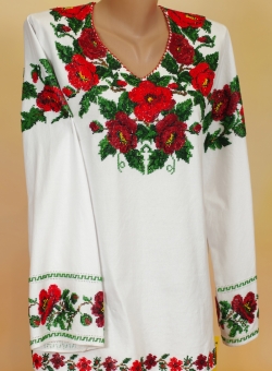 блузка зелене листя