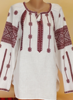 блузка вишнева низинка