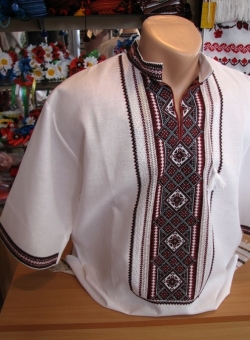 Сорочка Косів льон короткий рукав